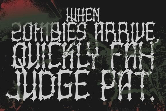 Kruesm Font PNG with transparent background - Preview 1