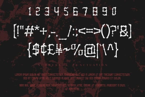 Kruesm Font PNG with transparent background - Preview 3