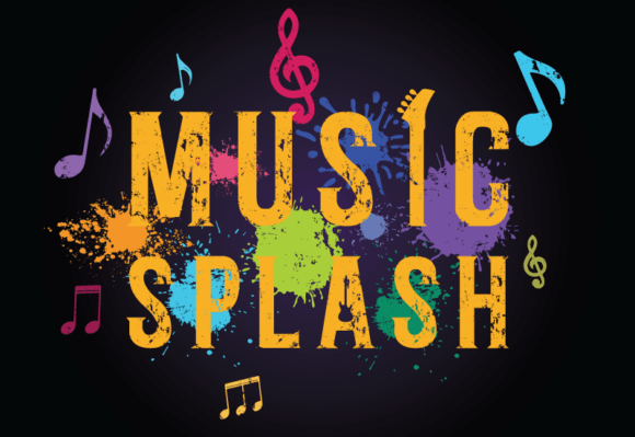 Music Splash Font PNG with transparent background - Preview 1