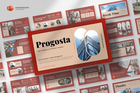 Preview of Project Management Powerpoint Template PowerPoint template