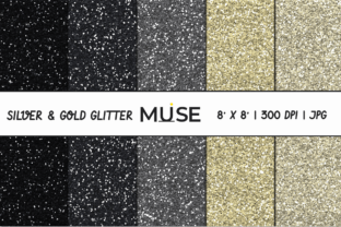 Silver Gold Glitter Digital Paper Graphic by uimuse · Creative Fabrica