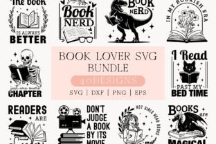 Book Lover SVG Bundle Graphic by CraftlabSVG · Creative Fabrica
