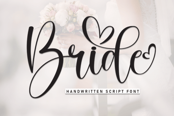 Bride handwritten wedding font