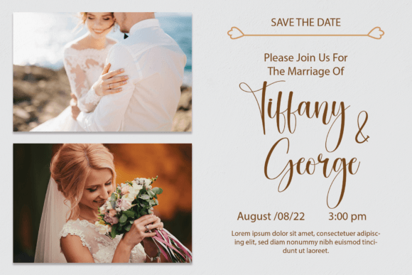 Timeless script for elegant wedding logos and branding