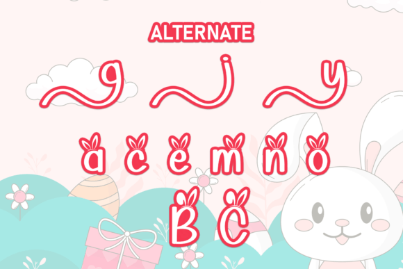Cute Bunny Font - Preview 6