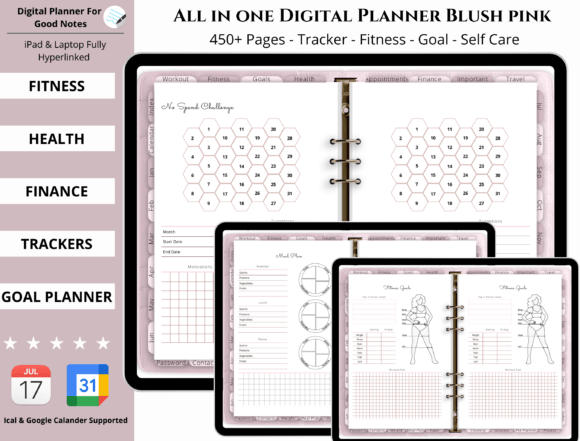 Digital Planner All in One Pink Mode