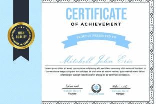 Elegant Certificate Design Template Graphic by mristudio · Creative Fabrica