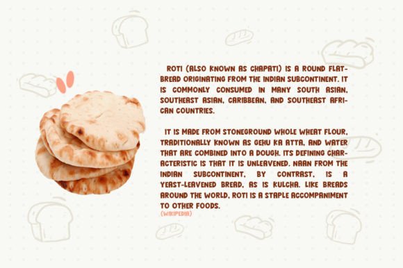 Hello Roti Font PNG with transparent background - Preview 1