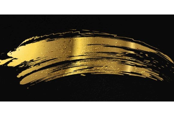 Luxury Black and Gold Brush Background
