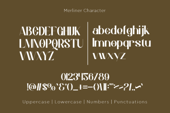 Merliner Font PNG with transparent background - Preview 4