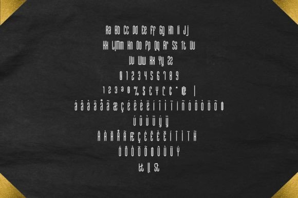 Obsidis Font PNG with transparent background - Preview 5