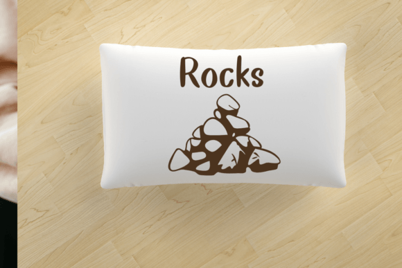 Rocks Font PNG with transparent background - Preview 5