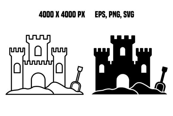 Sand Castle Icons