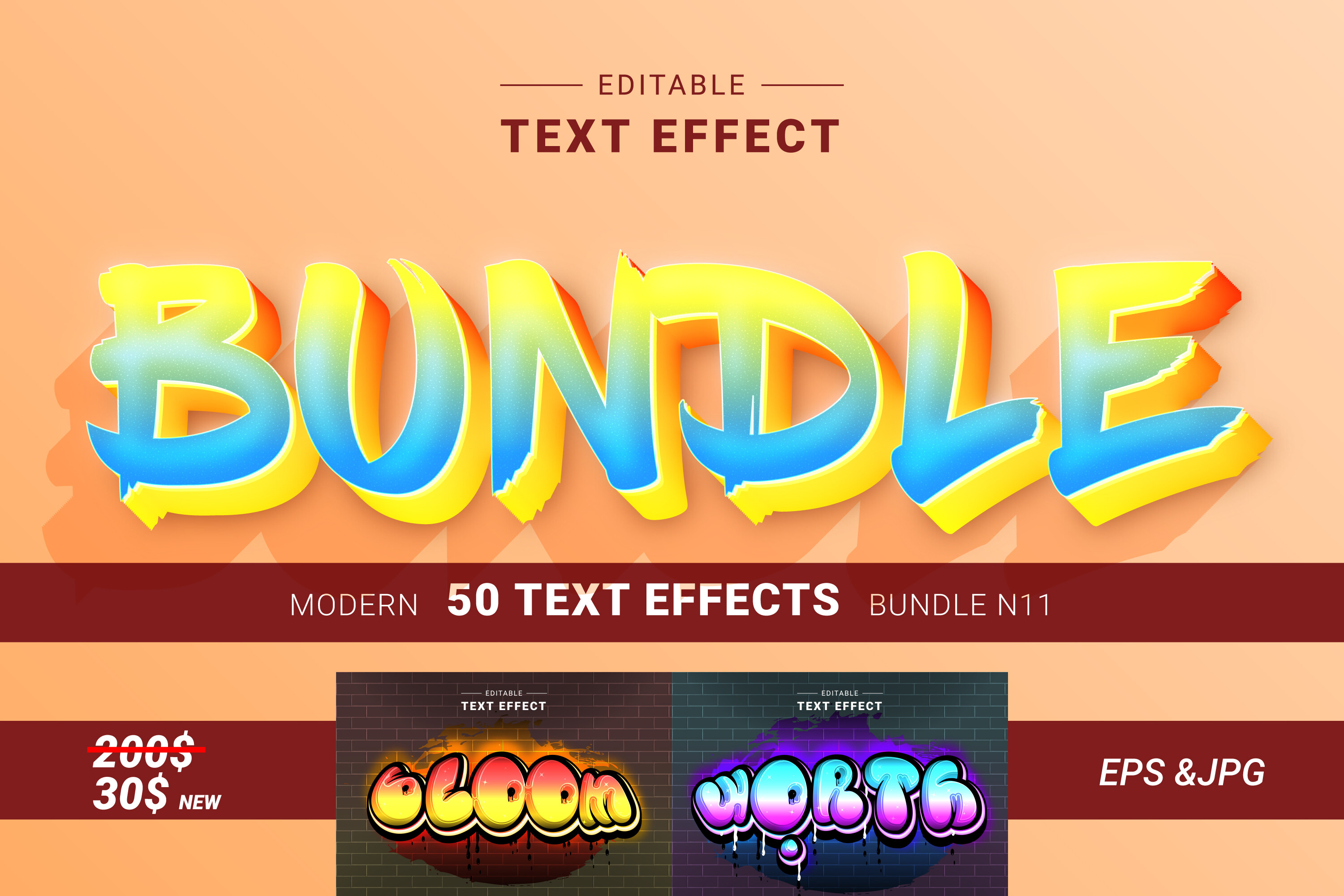 Professional Text Effects 50 Pro Text Effects Collection Graphic by sailor · Creative Fabrica