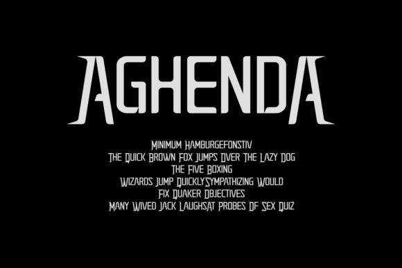 Aghenda Font - Preview 2
