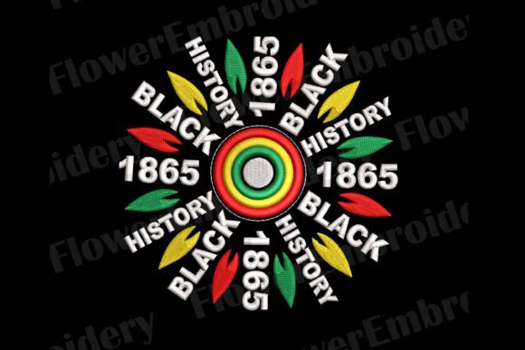 Black History Machine Embroidery