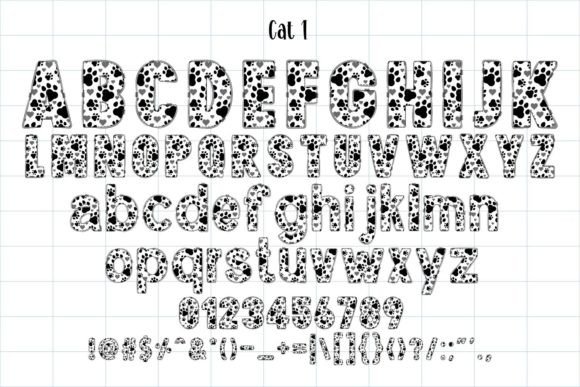 Cat Font - Preview 1