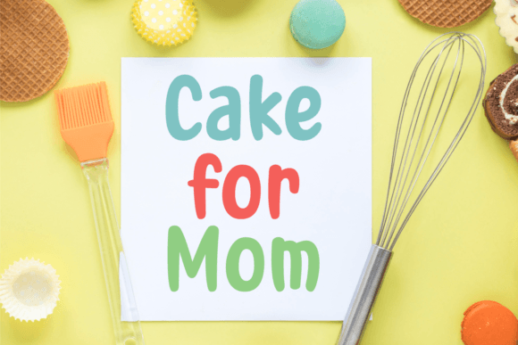 Cook Book Font PNG with transparent background - Preview 3