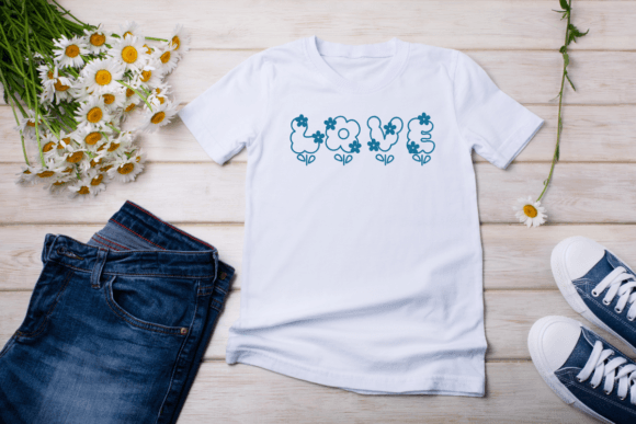 Cute Flower Font - Preview 3