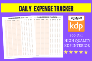 DAILY Expense Tracker Graphic by KDP INTERIORS MARKET · Creative Fabrica