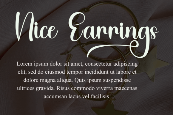 Earrings Font - Preview 6