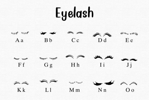 Eyelash Font - Preview 1
