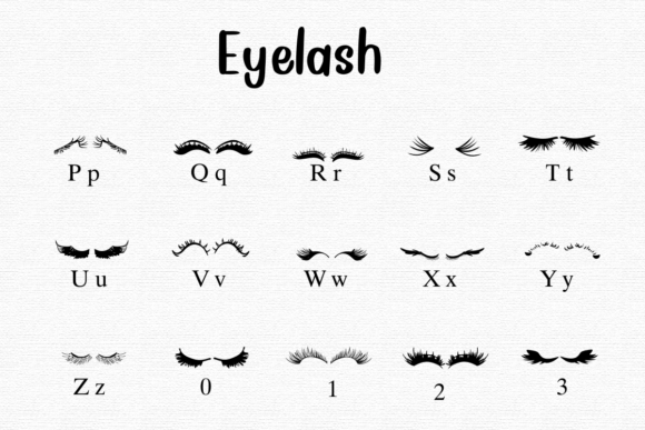 Eyelash Font - Preview 2