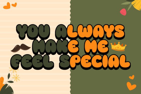Father Groovy Font PNG with transparent background - Preview 2