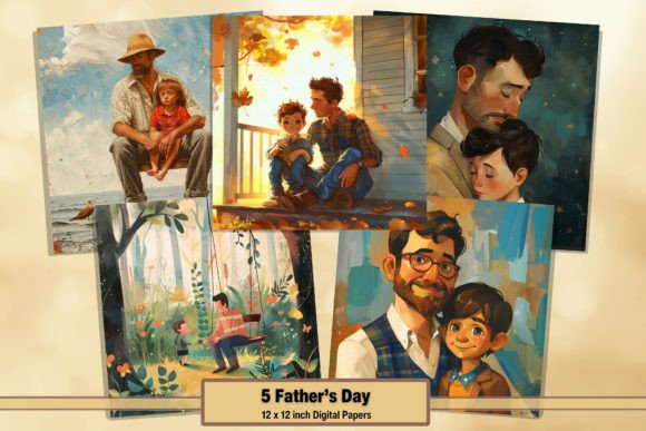 Father's Day Digital Printable Papers 15