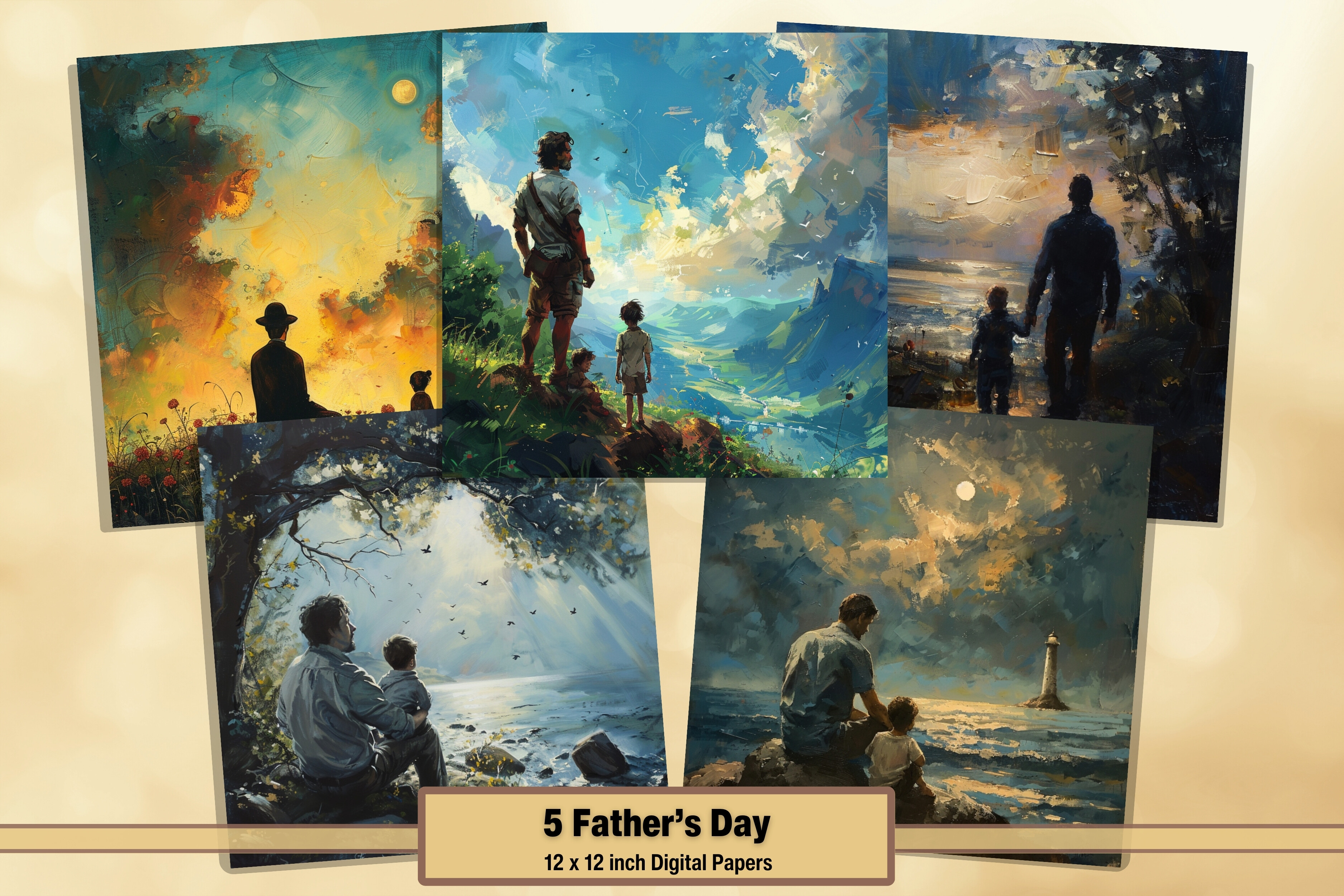 Father's Day Watercolor Digital Pages 17