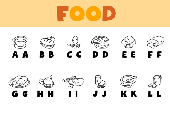 Food Font - Preview 1