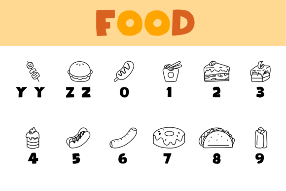 Food Font - Preview 3