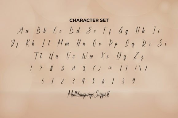 Gathering Together Font PNG with transparent background - Preview 2