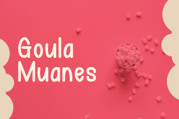 Goula Muanes Font PNG with transparent background - Preview 3