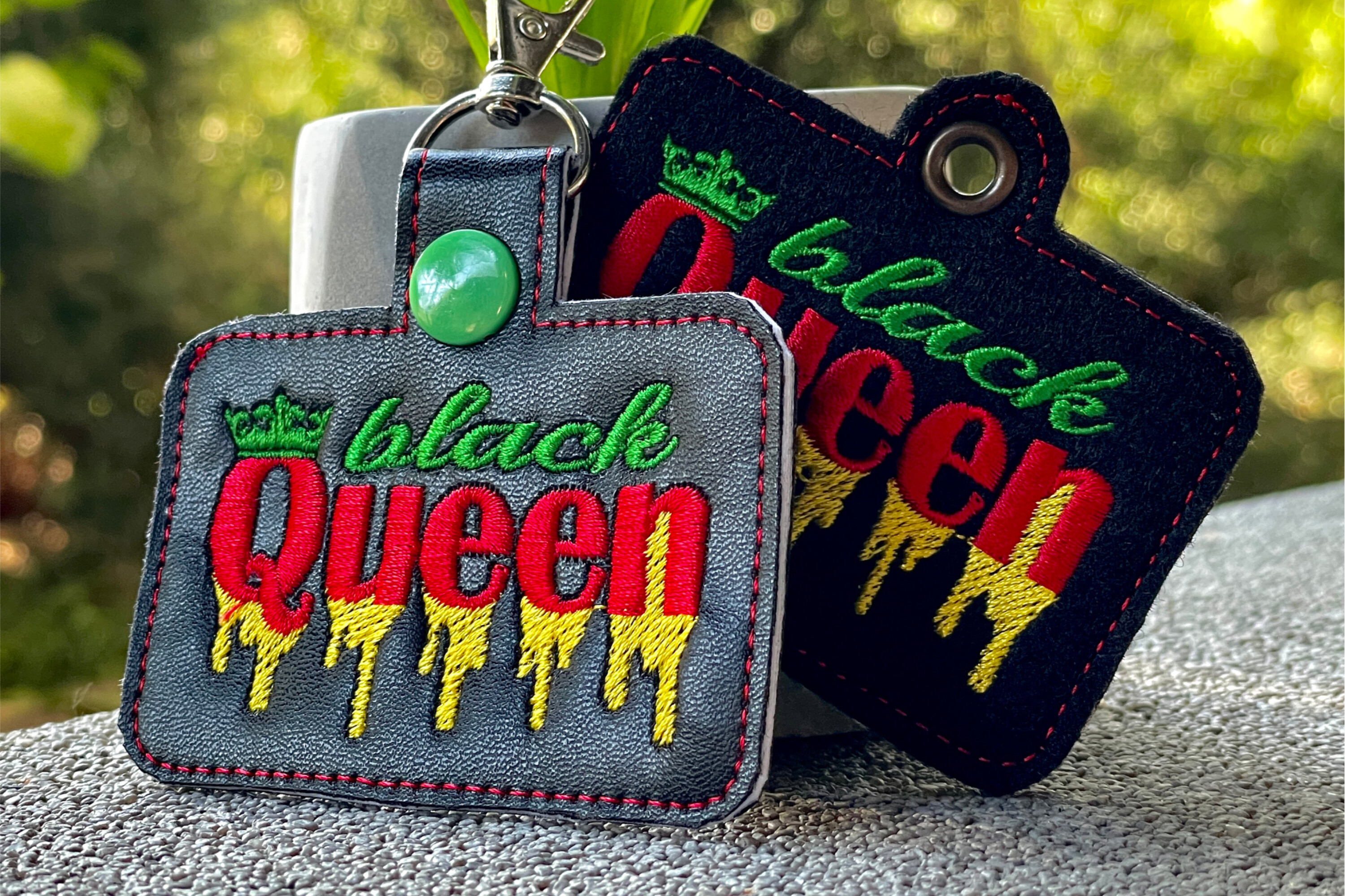 ITH Black Queen Machine Embroidery