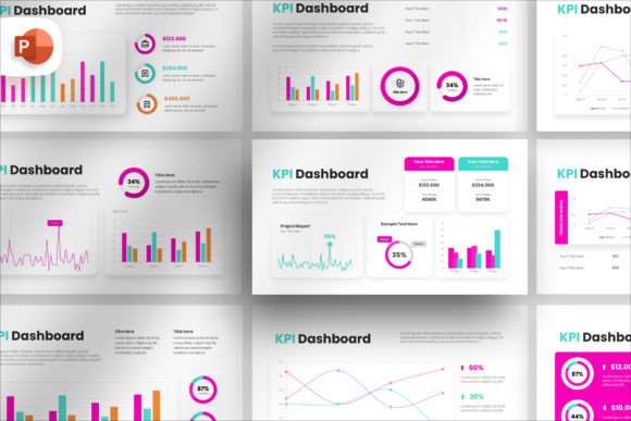 KPI Dashboard Infographic PowerPoint