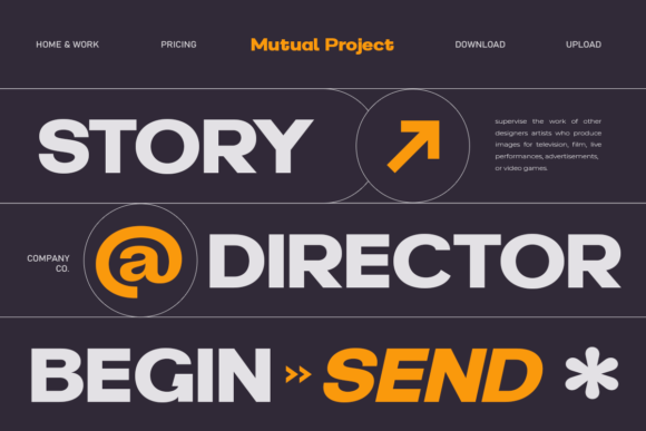 Martix Sans Serif Font PNG with transparent background - Preview 4