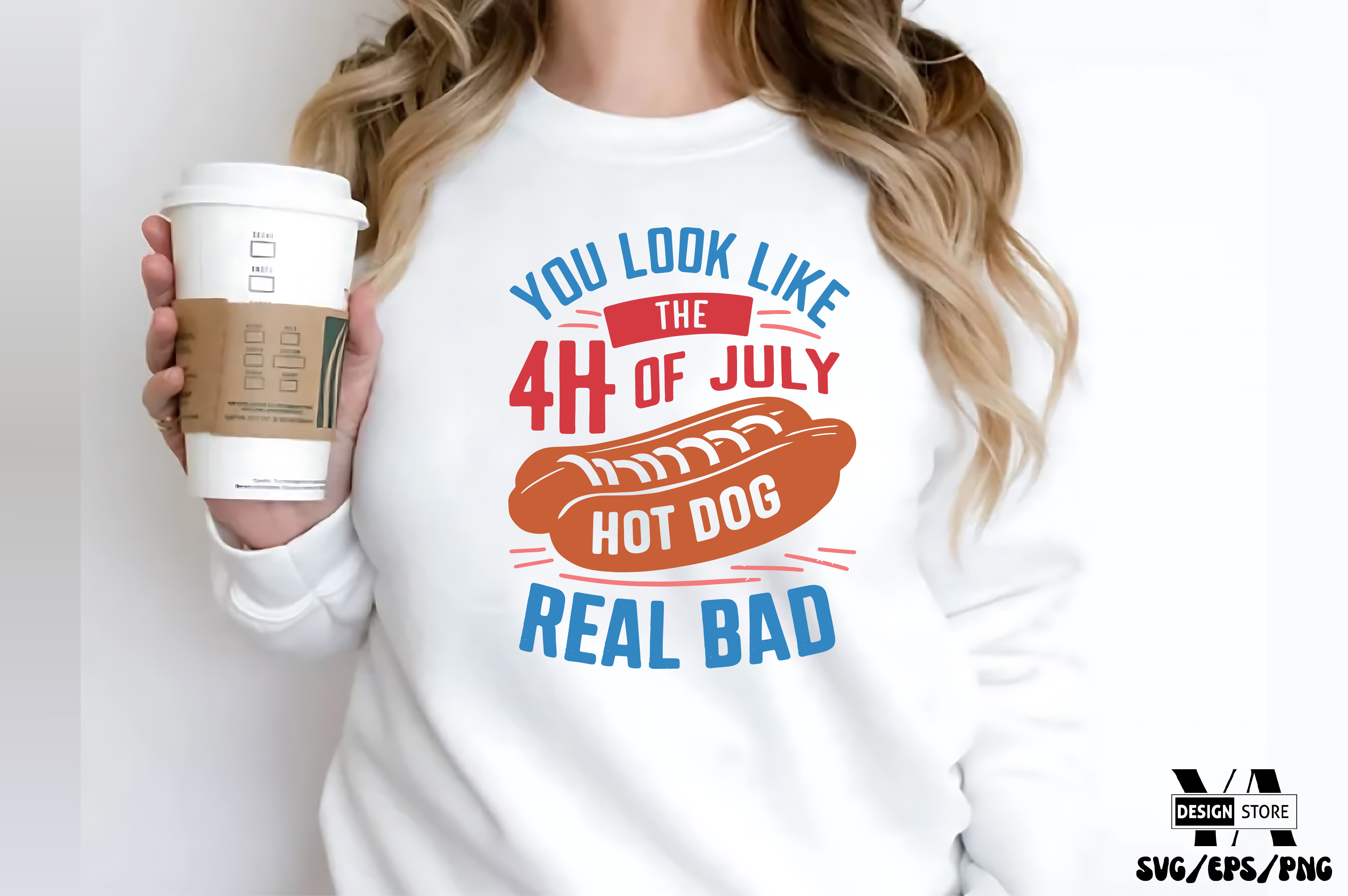 4th of July SVG Hot Dog Real Bad Graphic by Ya_Design Store · Creative ...