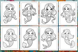 50 CUTE MERMAID COLORING BOOK for KIDS Graphic by Milon Store ...
