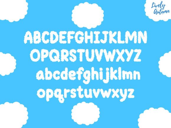 Cloudy Font - Preview 1