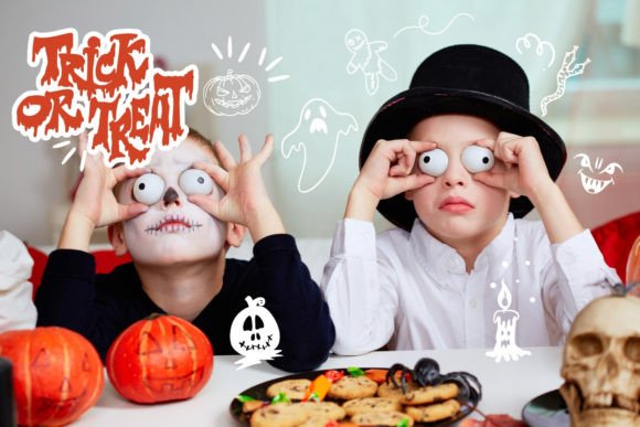Halloween Doodle Font - Preview 2