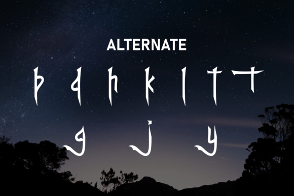 Nighty Joyful Font PNG with transparent background - Preview 6