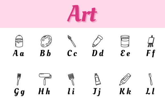 Art Doodle Font - Preview 1
