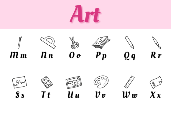 Art Doodle Font - Preview 2