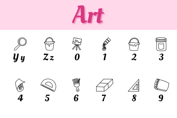 Art Doodle Font - Preview 3