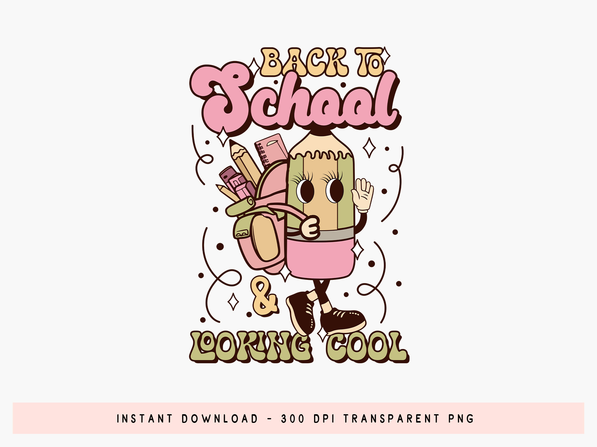 Back to School and Looking Cool PNG Graphic by CraftlabSVG · Creative ...