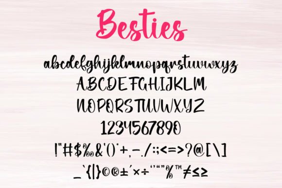 Besties Font - Preview 6