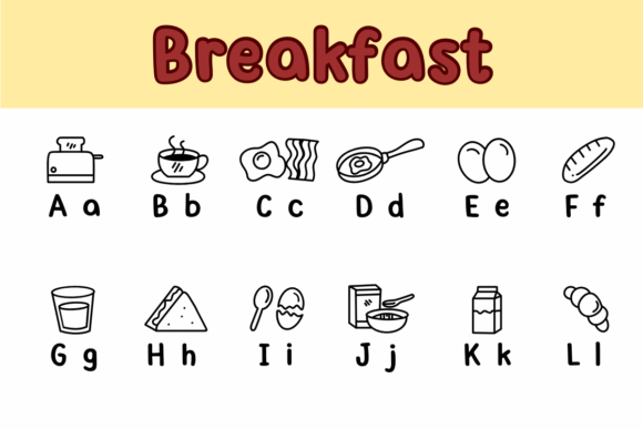 Breakfast Font - Preview 1