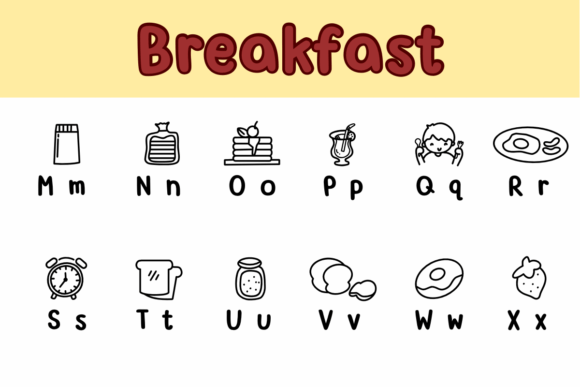 Breakfast Font - Preview 2