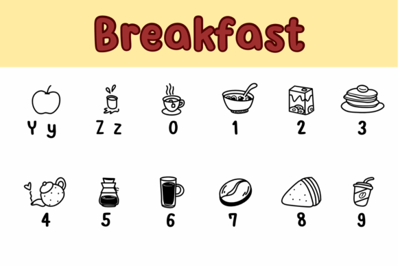 Breakfast Font - Preview 3
